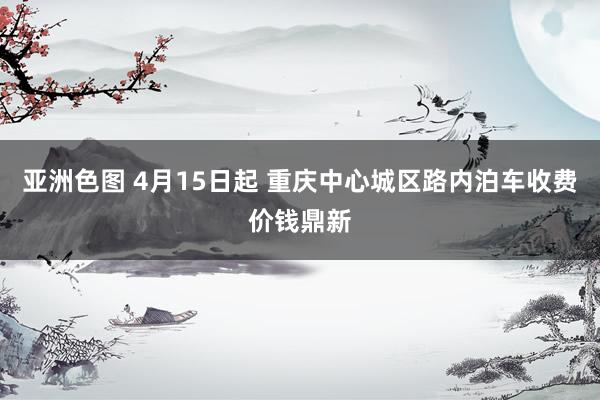 亚洲色图 4月15日起 重庆中心城区路内泊车收费价钱鼎新